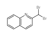 Quinoline, 2-(dibromomethyl)- Structure