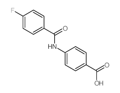 4-(4-氟苯甲酰基氨基)苯甲酸结构式