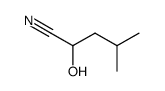2-Hydroxy-4-methylvaleronitrile Structure