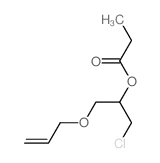 (1-chloro-3-prop-2-enoxy-propan-2-yl) propanoate结构式