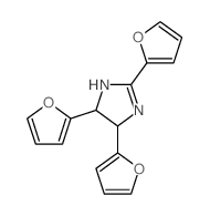 2,4,5-tris(2-furyl)-4,5-dihydro-1H-imidazole Structure