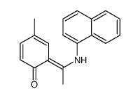 4-methyl-6-[1-(naphthalen-1-ylamino)ethylidene]cyclohexa-2,4-dien-1-one Structure
