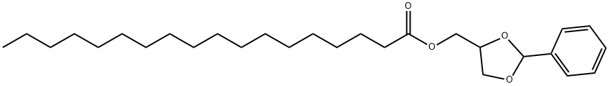 Stearic acid (2-phenyl-1,3-dioxolan-4-yl)methyl ester结构式