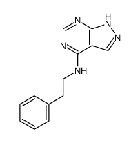 phenethyl-(1(2)H-pyrazolo[3,4-d]pyrimidin-4-yl)-amine Structure