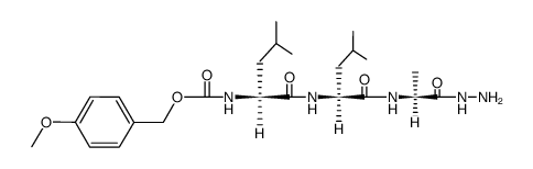 Z(OMe)-Leu-Leu-Ala-NHNH2 Structure