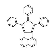 1-(7,9-diphenylcyclopenta[a]acenaphthylen-9c-id-8-yl)pyridin-1-ium结构式
