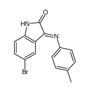 5-bromo-3-(4-methylanilino)indol-2-one Structure