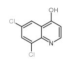 4-羟基-6,8-二氯喹啉结构式
