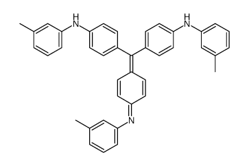 N-[4-[双[4-[(3-甲基苯基)氨基]苯基]亚甲基]-2,5-环己二烯-1-亚基]-3-甲基苯胺结构式