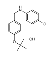 2-[4-[(4-chloroanilino)methyl]phenoxy]-2-methylpropan-1-ol Structure