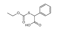 Ethoxycarbonylsulfanyl-phenyl-acetic acid Structure