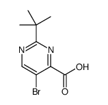 5-bromo-2-tert-butyl-pyrimidine-4-carboxylic acid Structure