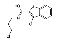 Benzo[b]thiophene-2-carboxamide, 3-chloro-N-(3-chloropropyl)- (9CI)结构式