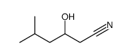 3-hydroxy-5-methylhexanenitrile结构式