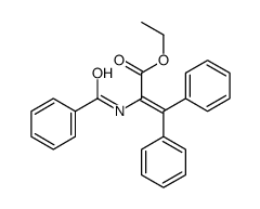 ethyl 2-benzamido-3,3-diphenylprop-2-enoate结构式