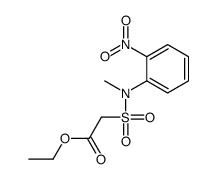 ethyl 2-[methyl-(2-nitrophenyl)sulfamoyl]acetate结构式