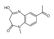 7-acetyl-1-methyl-5H-1,5-benzodiazepine-2,4-dione Structure