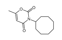 3-cyclooctyl-6-methyl-1,3-oxazine-2,4-dione结构式