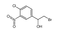(+/-)-2-bromo-1-(4-chloro-3-nitrophenyl)ethanol Structure