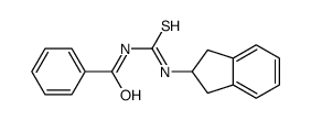 N-(2,3-dihydro-1H-inden-2-ylcarbamothioyl)benzamide结构式