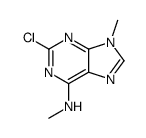 2-chloro-N,9-dimethylpurin-6-amine结构式