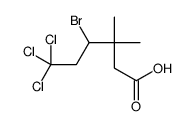 4-bromo-6,6,6-trichloro-3,3-dimethylhexanoic acid结构式