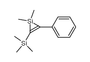 1,1-dimethyl-2-phenyl-3-trimethylsilanyl-1H-silirene结构式