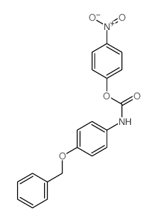 o-(p-Nitrophenyl)-N-(p-benzyloxyphenyl)-urethan Structure