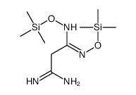 3-N,3-N'-bis(trimethylsilyloxy)propanediimidamide Structure