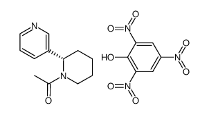 (S)-1-acetyl-1,2,3,4,5,6-hexahydro-[2,3']bipyridyl, picrate结构式