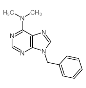 9H-Purin-6-amine, N,N-dimethyl-9-(phenylmethyl)-结构式