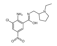 2-amino-3-chloro-N-[(1-ethylpyrrolidin-2-yl)methyl]-5-nitrobenzamide Structure
