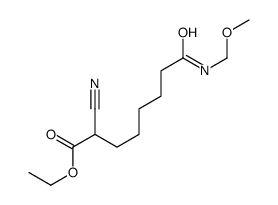ethyl 2-cyano-8-(methoxymethylamino)-8-oxooctanoate Structure