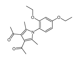 1-[4-Acetyl-1-(2,4-diethoxy-phenyl)-2,5-dimethyl-1H-pyrrol-3-yl]-ethanone结构式