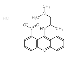 1,2-Propanediamine,N1,N1-dimethyl-N2-(1-nitro-9-acridinyl)-, hydrochloride (1:2)结构式