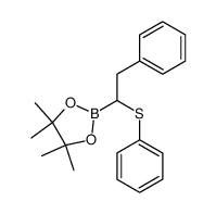 pinacol 2-phenyl-1-(phenylthio)ethane-1-boronate结构式