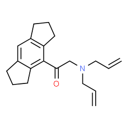 2-[Di(2-propenyl)amino]-1-[(1,2,3,5,6,7-hexahydro-s-indacen)-4-yl]ethanone结构式
