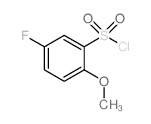 5-氟-2-甲氧基苯磺酰氯结构式