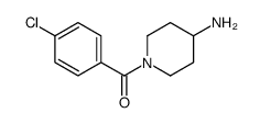 (4-氨基-哌啶-1-基)-(4-氯-苯基)-甲酮结构式