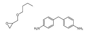 4-[(4-aminophenyl)methyl]aniline,2-(butoxymethyl)oxirane结构式