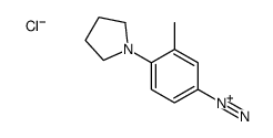 3-methyl-4-pyrrolidin-1-ylbenzenediazonium,chloride Structure