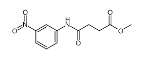 methyl 4-[(3-nitrophenyl)amino]-4-oxobutanoate结构式