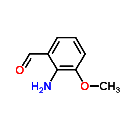 2-氨基-3-甲氧基苯甲醛结构式