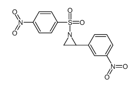 (2S)-2-(3-nitrophenyl)-1-(4-nitrophenyl)sulfonylaziridine Structure