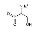 (1-amino-2-hydroxyethyl)-hydroxy-oxophosphanium结构式