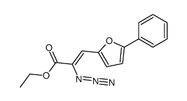 2-azido-3-(5-phenyl-furan-2-yl)-acrylic acid ethyl ester结构式