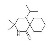 1-isopropyl-3,3-dimethyl-1,4-diazaspiro[5.5]undecan-5-one Structure