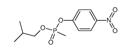 O-isobutyl O'-(p-nitrophenyl) methylphosphonate Structure