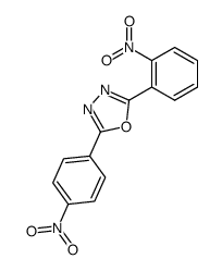 2-(2-nitro-phenyl)-5-(4-nitro-phenyl)-[1,3,4]oxadiazole结构式
