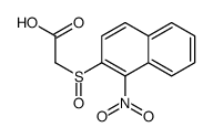 2-(1-nitronaphthalen-2-yl)sulfinylacetic acid结构式